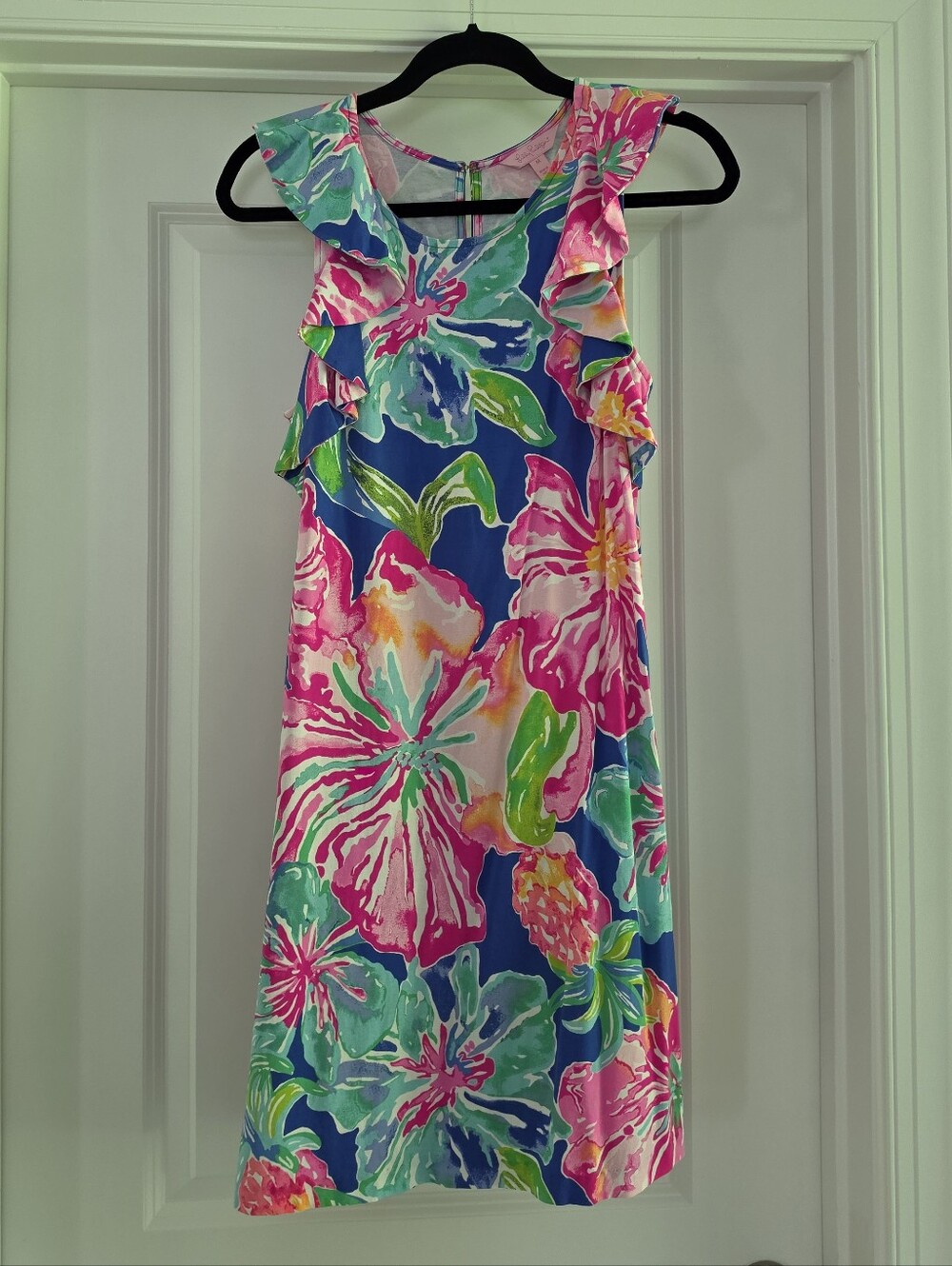 Lilly Pulitzer Vibrant Pink Blue Green Floral Shift